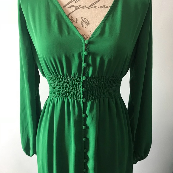 NWOT V Neck Maxi Dress - Picture 5 of 6
